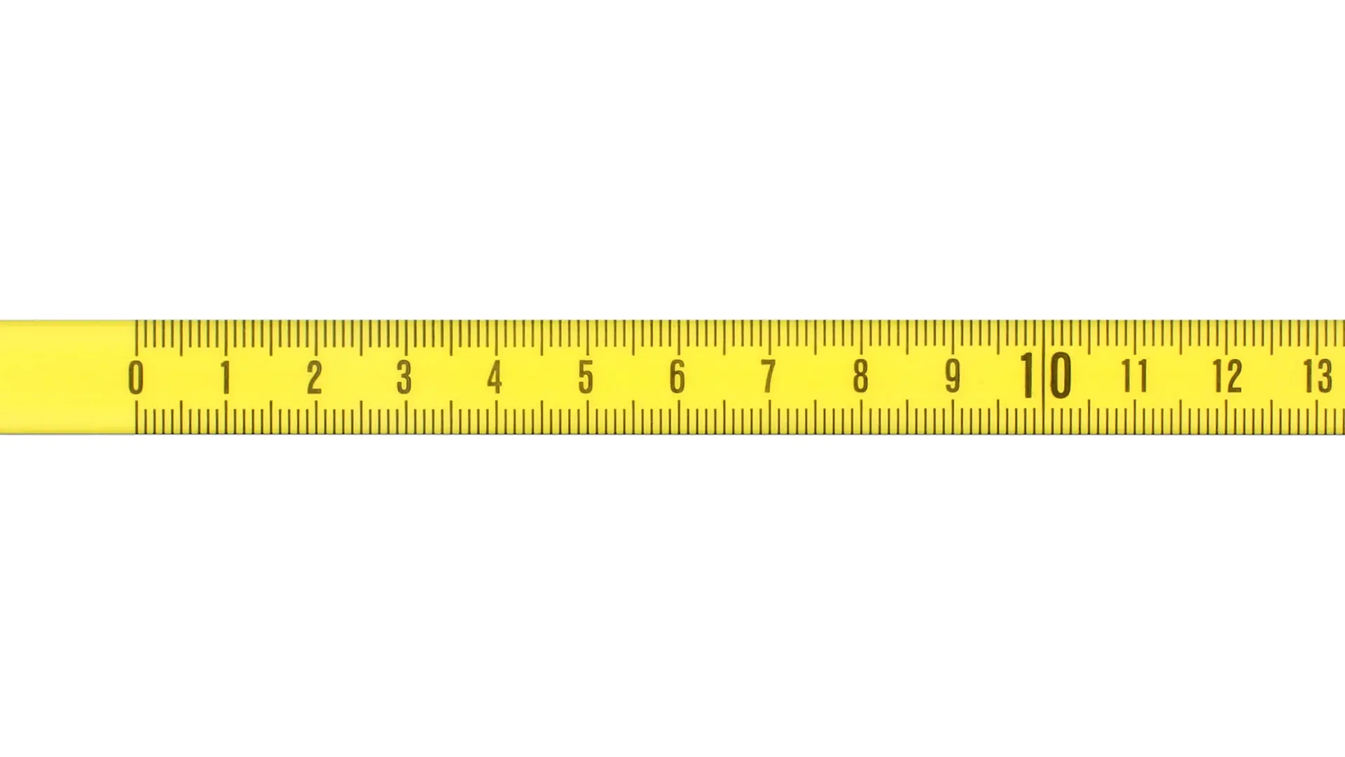 Steel measuring tape, self-adhesive, left-to-right reading (standard), mm graduation
