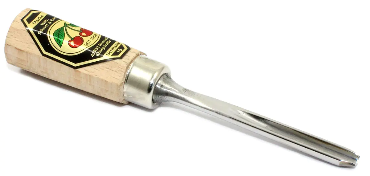 Mini-Small Size Gouge straight Cut 11 - 4 mm L = 105 mm TWO CHERRIES