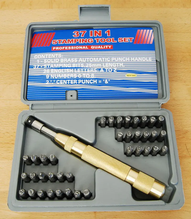 Steel Letter and Number Stamping Tool Set with Impact Punch