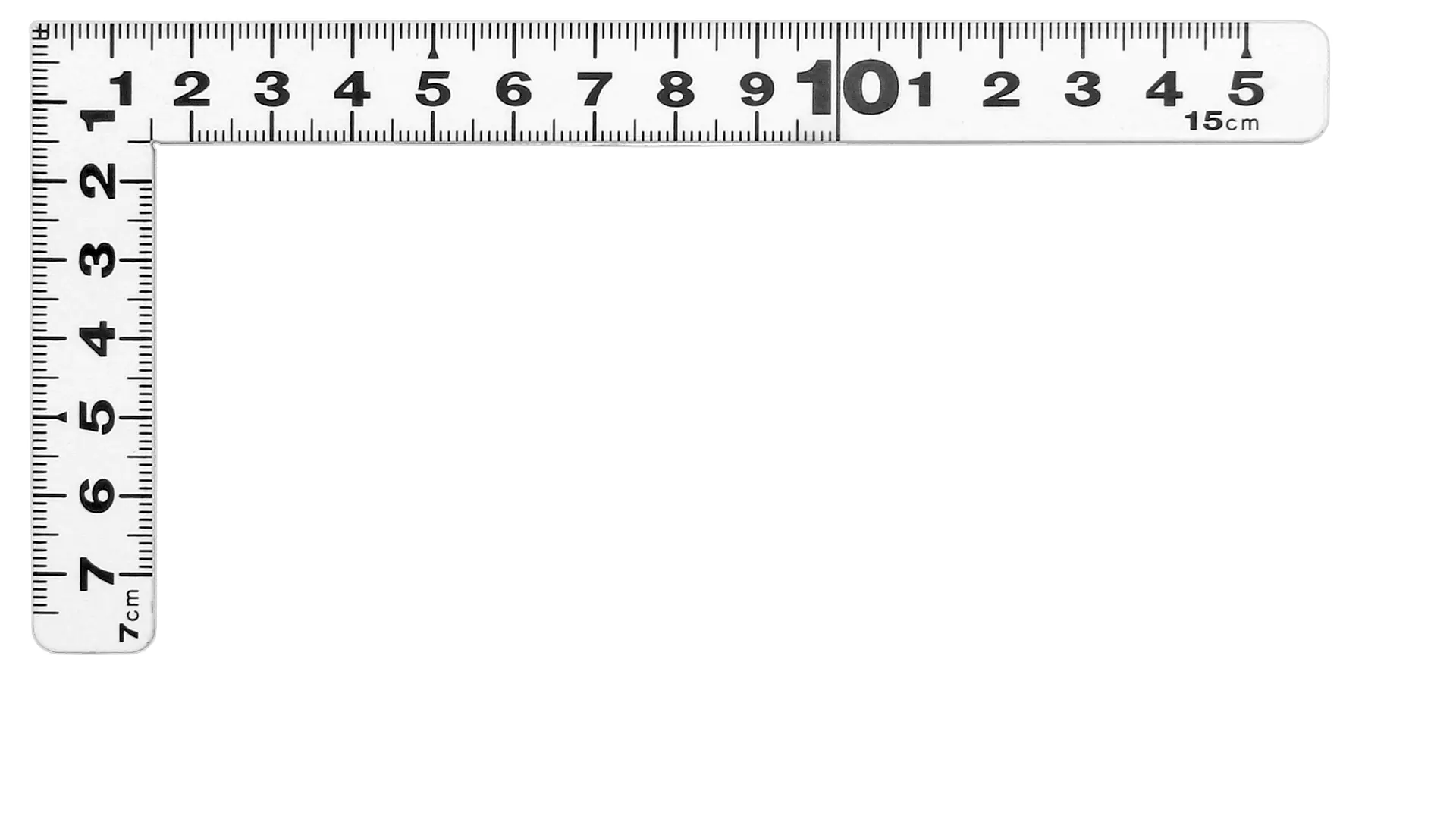 Japanese Mini Carpenter’s Square white 15 cm SHINWA
