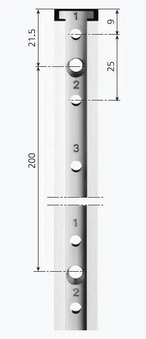 T-Track 17 x 10 mm Length 600 mm AWESO T-Track 17 x 10 mm Length 600 mm AWESO