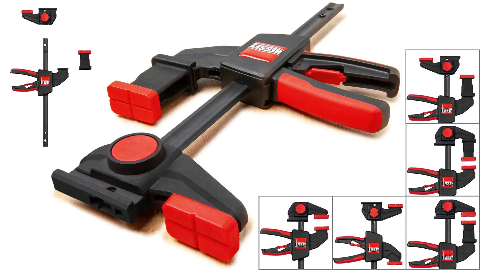 2 x One-handed table clamp EZR 150/60 BESSEY 2 x One-handed table clamp EZR 150/60 BESSEY