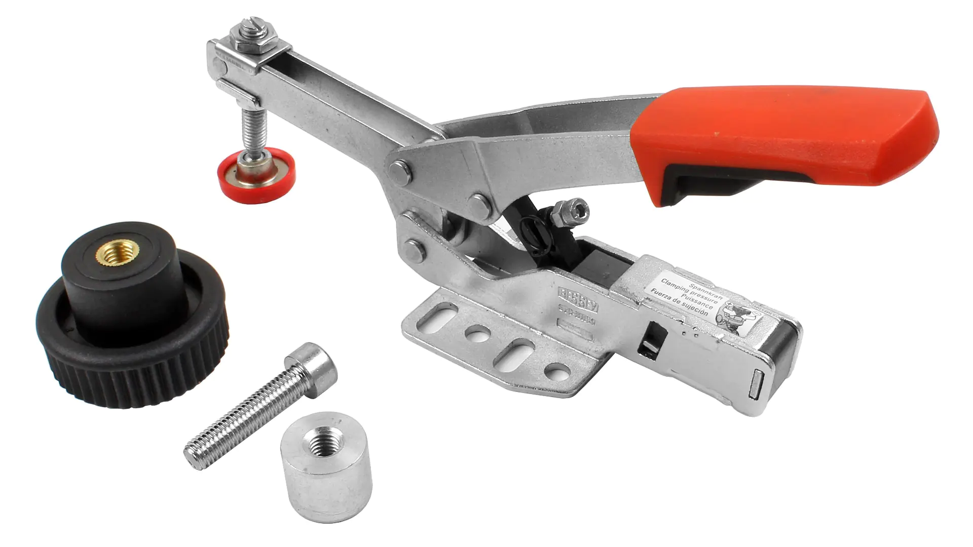STC-HH50-T20 Auto-Adjust Toggle Clamp with horiz. Lock Pos. with horiz. Base Plate with adapter for multifunction tables BESSEY