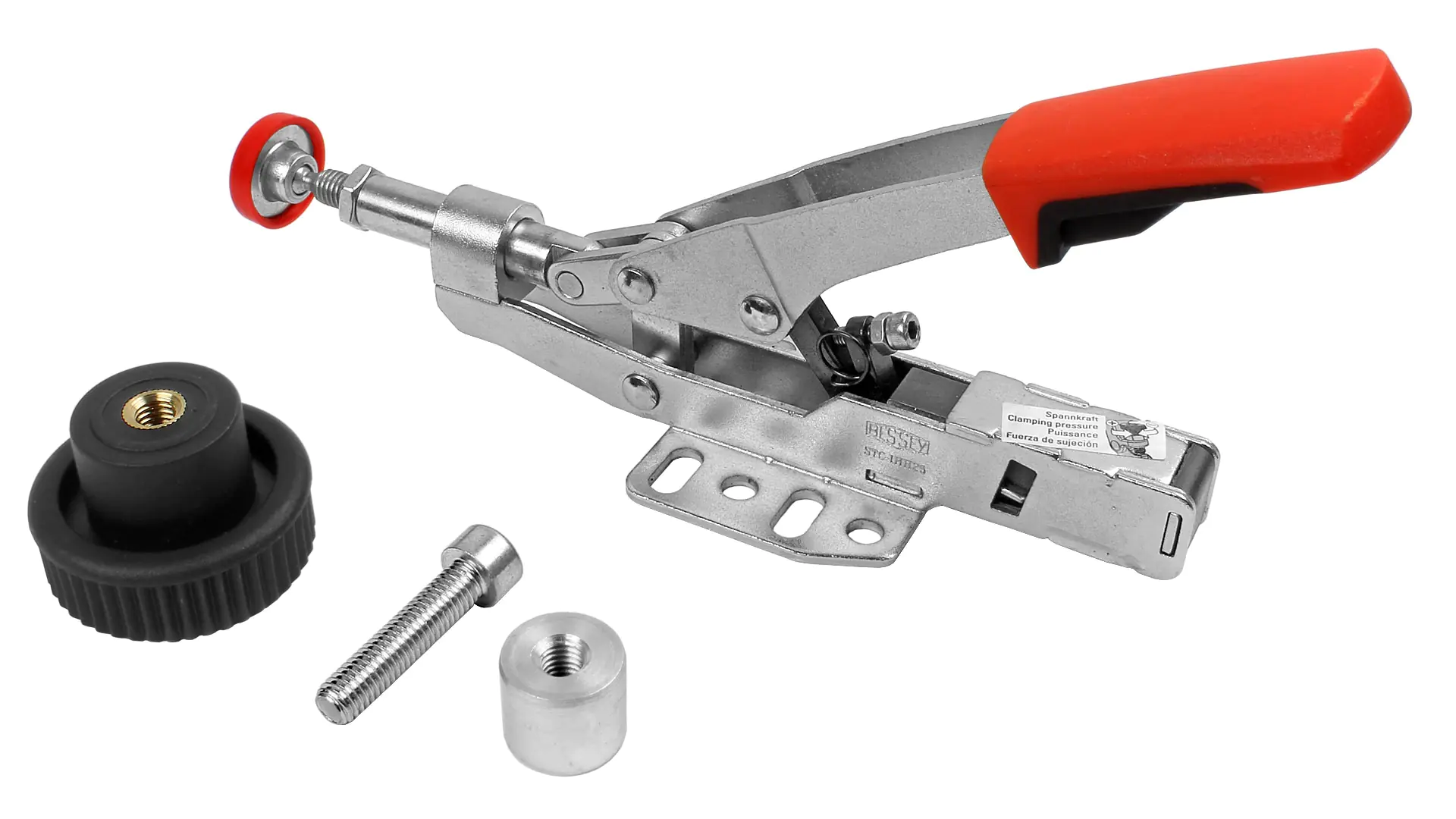 STC-IHH25-T20 Push/Pull Clamp with horizontal Base Plate with adapter for multifunction tables BESSEY