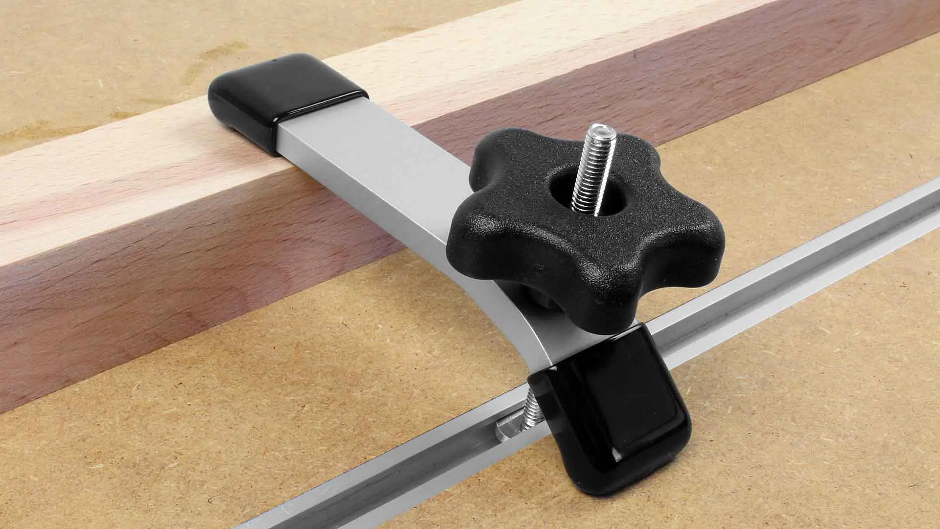 Hold Down Clamp with M6 5-star knob and T-bolt JUUMA Hold Down Clamp with M6 5-star knob and T-bolt JUUMA