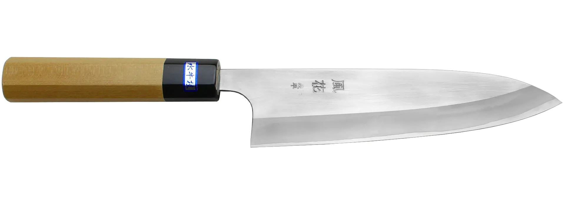 KAZAHANA Gyuto Hocho 180 mm - Slim Jap. Knife Powder Metallurgy Steel Magnoliawood Handle GIHEI KAZAHANA Gyuto Hocho 180 mm - Slim Jap. Knife Powder Metallurgy Steel Magnoliawood Handle GIHEI