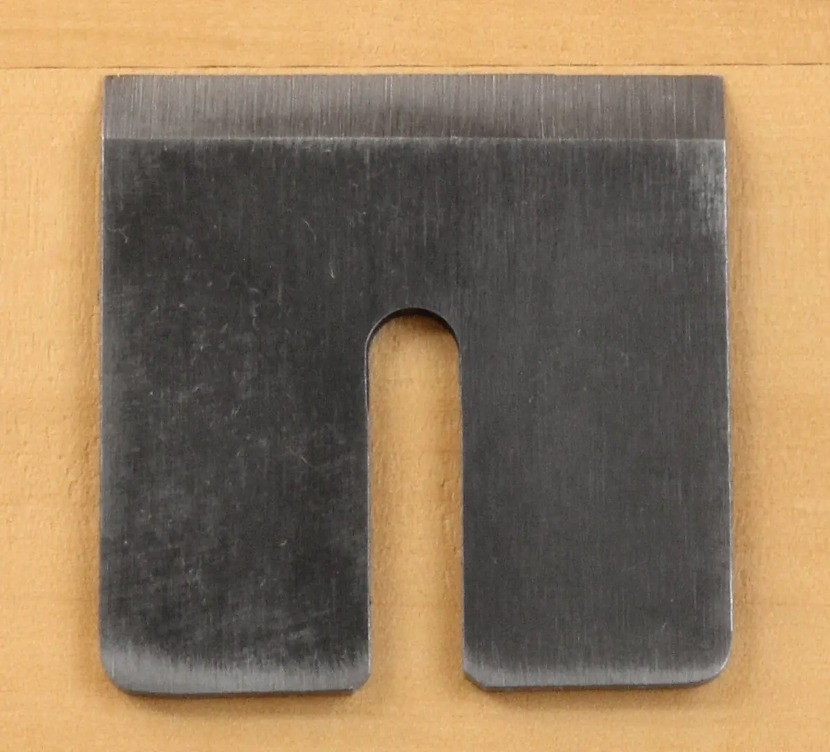 Iron for scraping plane