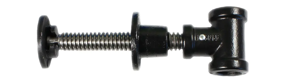 Bench Screw small for German and Scandinavian L-shaped Front Vises Thread 24 x 5 mm