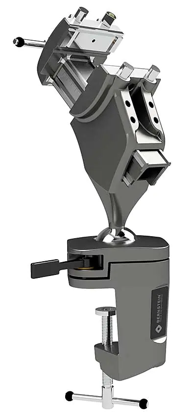 Ball Joint Vice Spannfix 4.0 for clamping on worktops jaw width 100 mm clamping width 105 mm BERNSTEIN