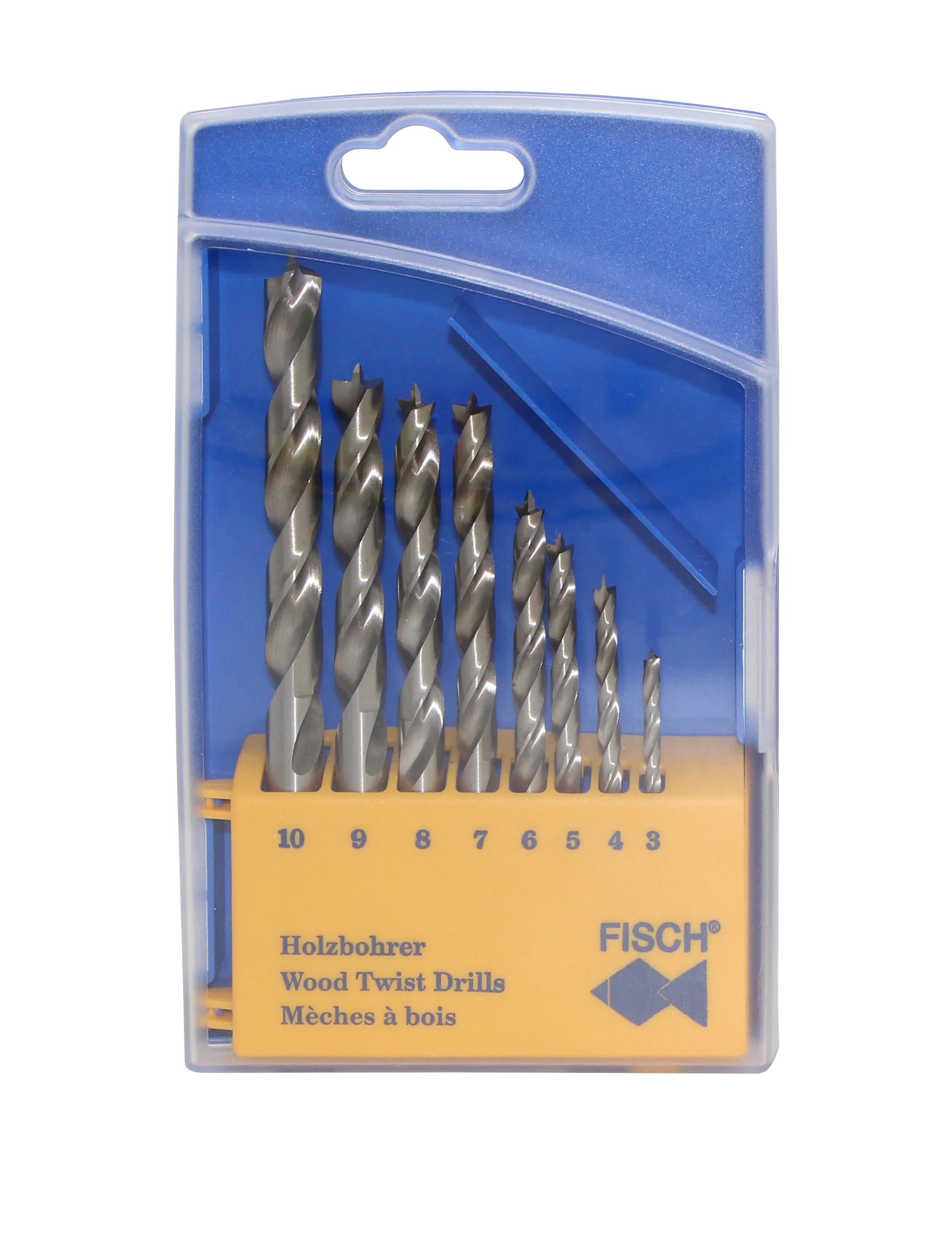 8-Piece Set HSS Wood Twist Drill Bits FISCH 8-Piece Set HSS Wood Twist Drill Bits FISCH