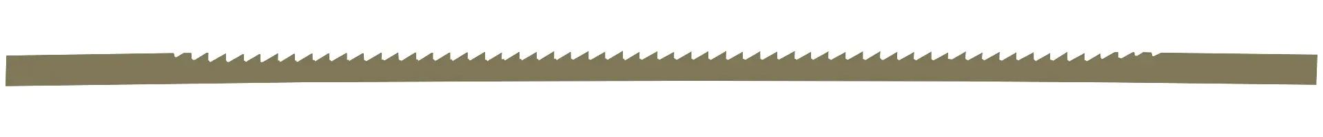 Regular Scroll Blade for Power Scroll Saws Length 130 mm - 6 Teeth per cm = 15 TPI One Dozen PEGAS