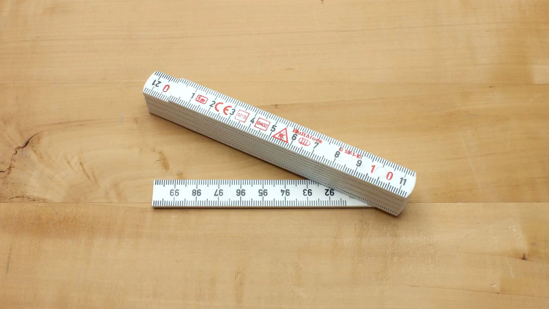 Plastic Folding Rule 1m HULTAFORS