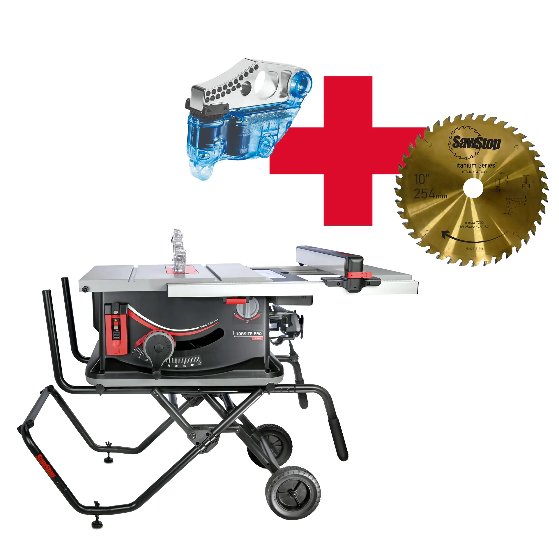 Jobsite Saw PRO - JSS - incl. Mobile Cart Stand SawStop - PROMOTION