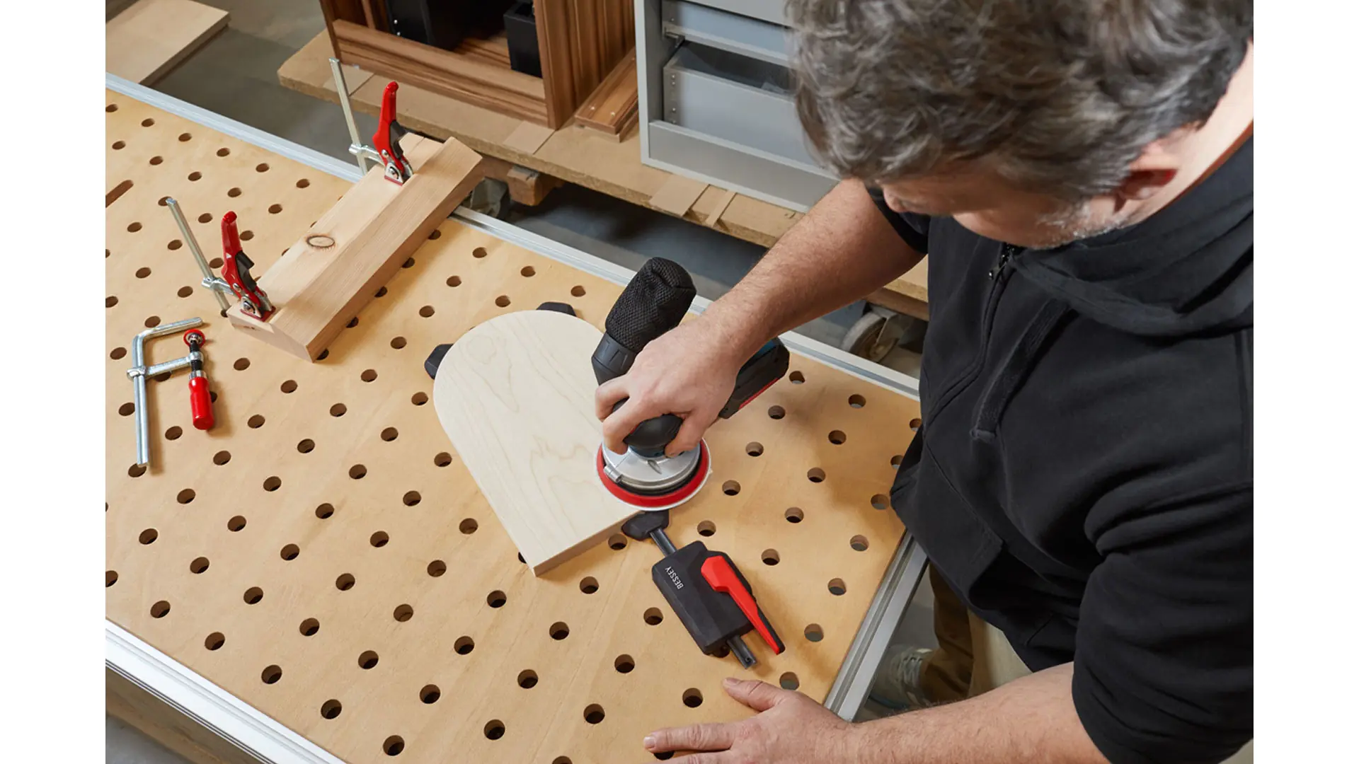 Horizontal fixture clamp set for MFT BESSEY Horizontal fixture clamp set for MFT BESSEY