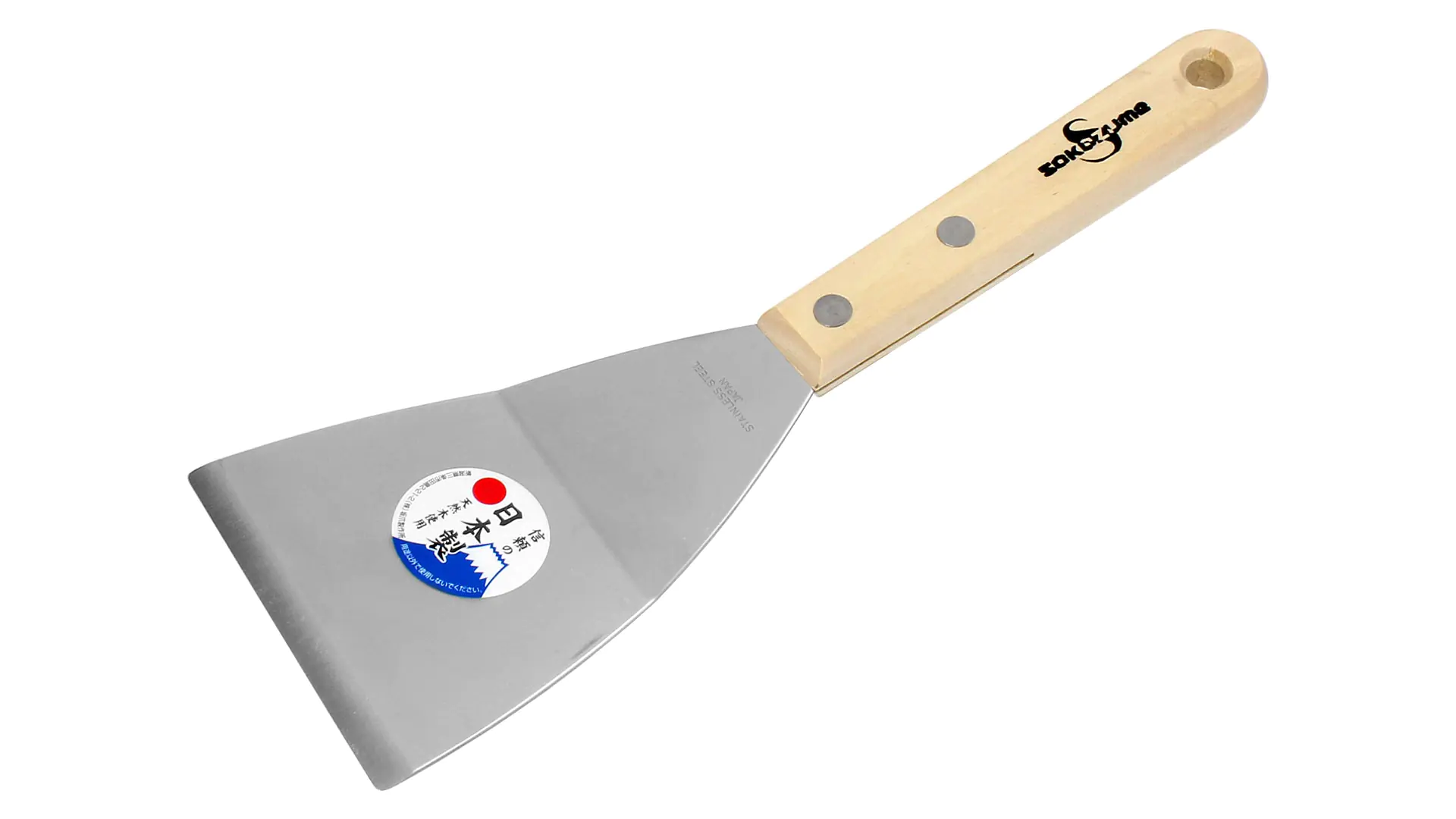 Spatula stainless Steel bent Blade Width 78mm SAKAZUME Spatula stainless Steel bent Blade Width 78mm SAKAZUME