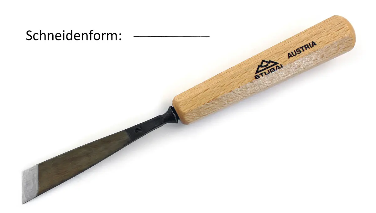 Gouge straight skewed Edge Cut 1 - 4mm STUBAI | 4 mm | 520204