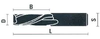 Spiral Groove Cutter Negative Spiral (Left Hand) Fine (Down Cut)