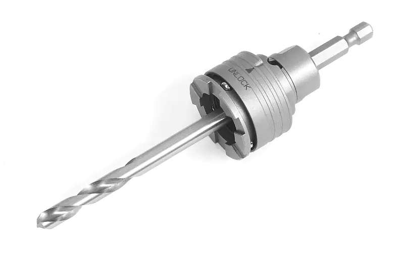 Hex Shank 6.35mm with Center Drill and Plug Ejector Pin for S-Lock Core Bit Cutters 20-38mm MIYANAGA