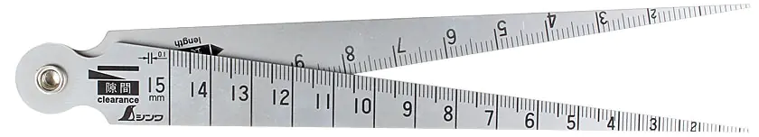 Taper Gauge for Clearance Hole Diameter Length  1 - 15 mm SHINWA
