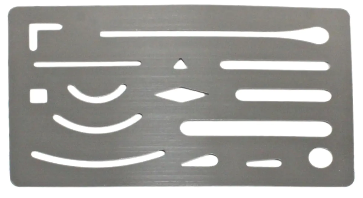 Stainless Steel Erasing Shield SHINWA