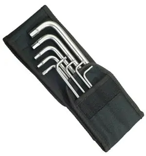 9 Pc Allen Key Set 3/32 - 7/64 - 1/8 - 9/64 - 5/32 - 3/16 - 1/4 - 5/16 - 3/8 inch stainless WERA