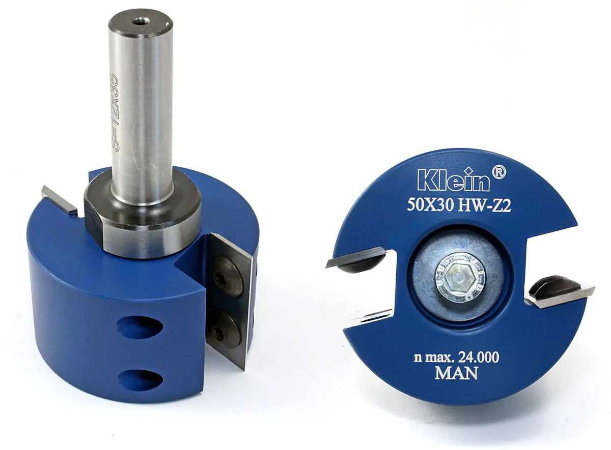 Insert Rabbetting Cutter Head 50 x 30mm Hole 12mm with Arbor KLEIN