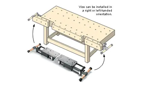 Quick Release Sliding Tail Vise VERITAS Quick Release Sliding Tail Vise VERITAS