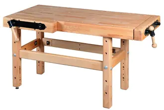 Workbench PROFI II Basic model with 2 double spindle vises