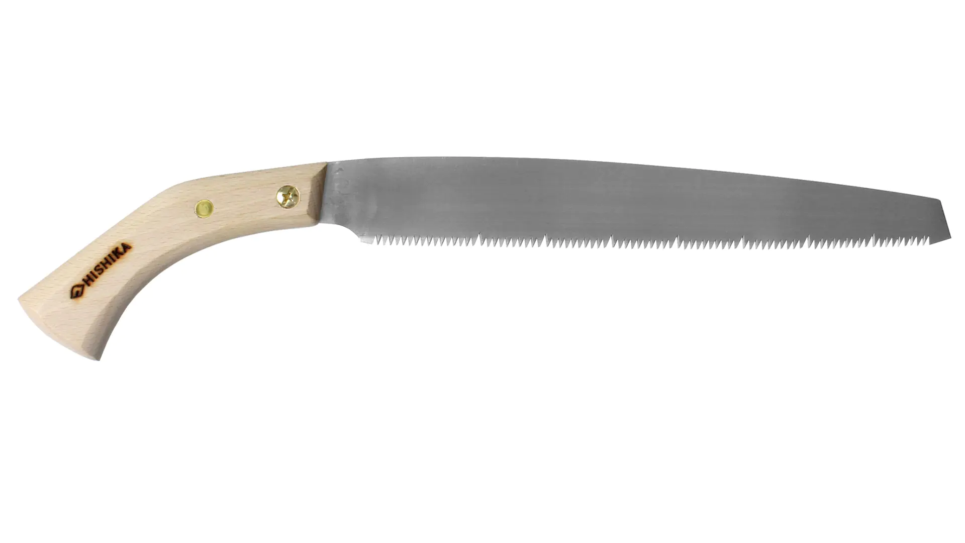 Traditional Japanese pruning saw with wooden holster blade 250 mm HISHIKA