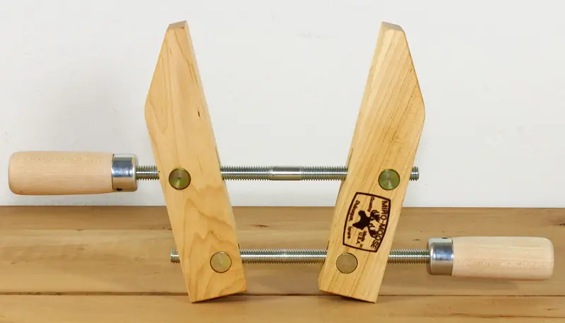 Wooden Hand Screw Clamp Jaw Length 4 inch (102mm) Opening 2-1/4 inch (57mm) Throat Depth 2 inch (51mm) DUBUQUE Wooden Hand Screw Clamp Jaw Length 4 inch (102mm) Opening 2-1/4 inch (57mm) Throat Depth 2 inch (51mm) DUBUQUE