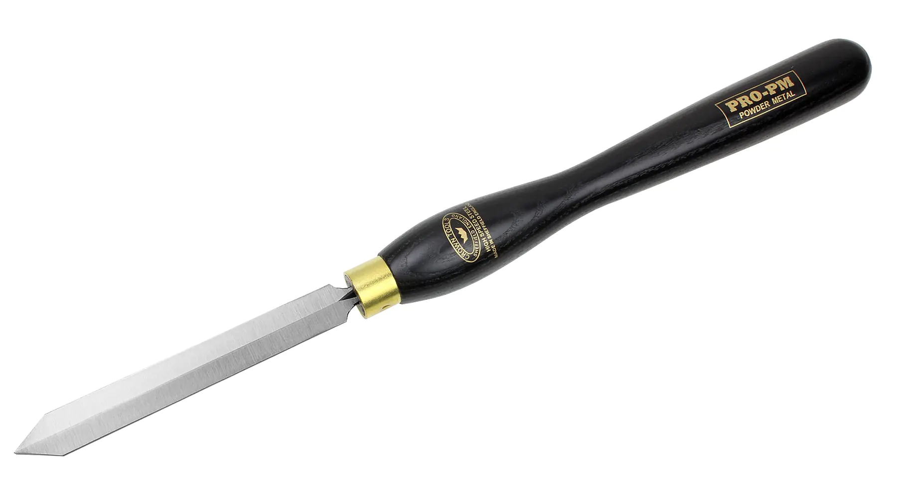 Pro-PM Diamond Parting Tool 5 mm with Black Ash Handle 317 mm CROWN Pro-PM Diamond Parting Tool 5 mm with Black Ash Handle 317 mm CROWN