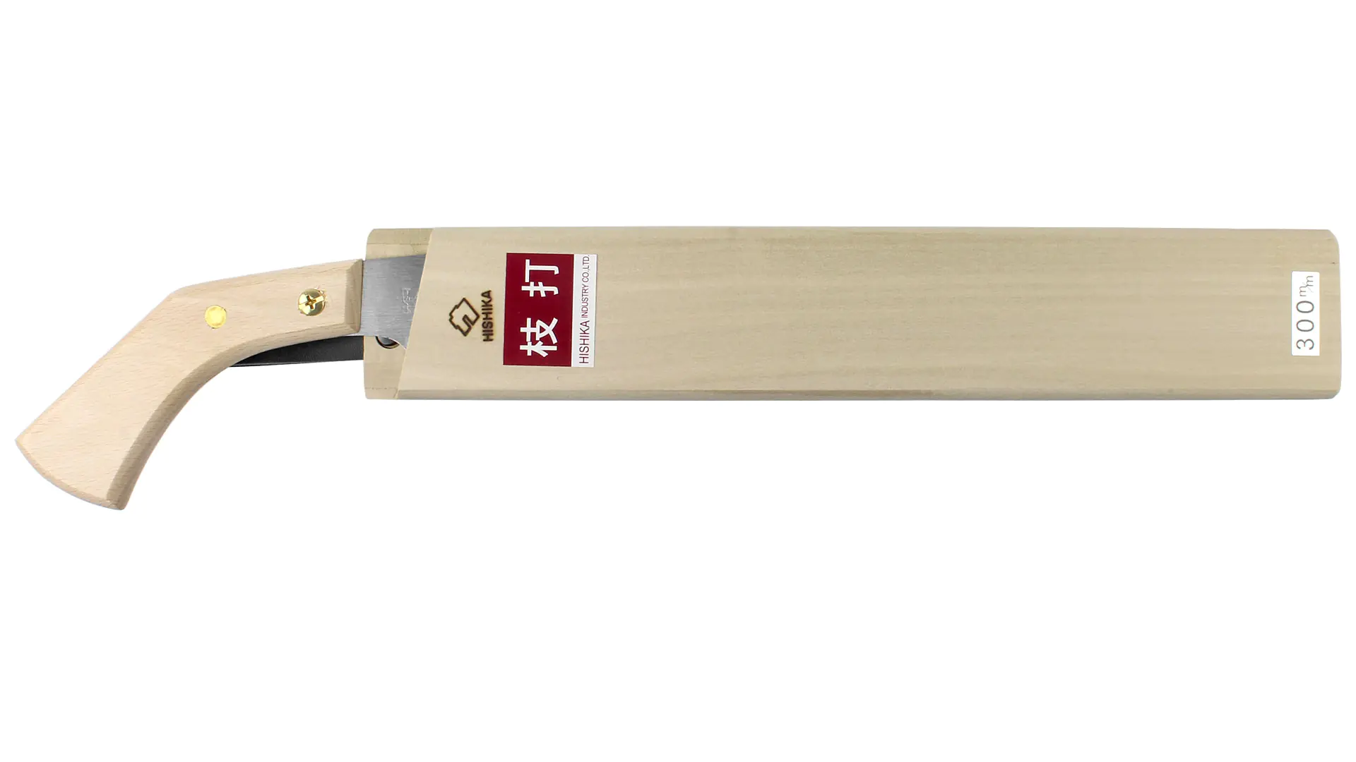 Traditional Japanese pruning saw with wooden holster blade 300 mm HISHIKA Traditional Japanese pruning saw with wooden holster blade 300 mm HISHIKA