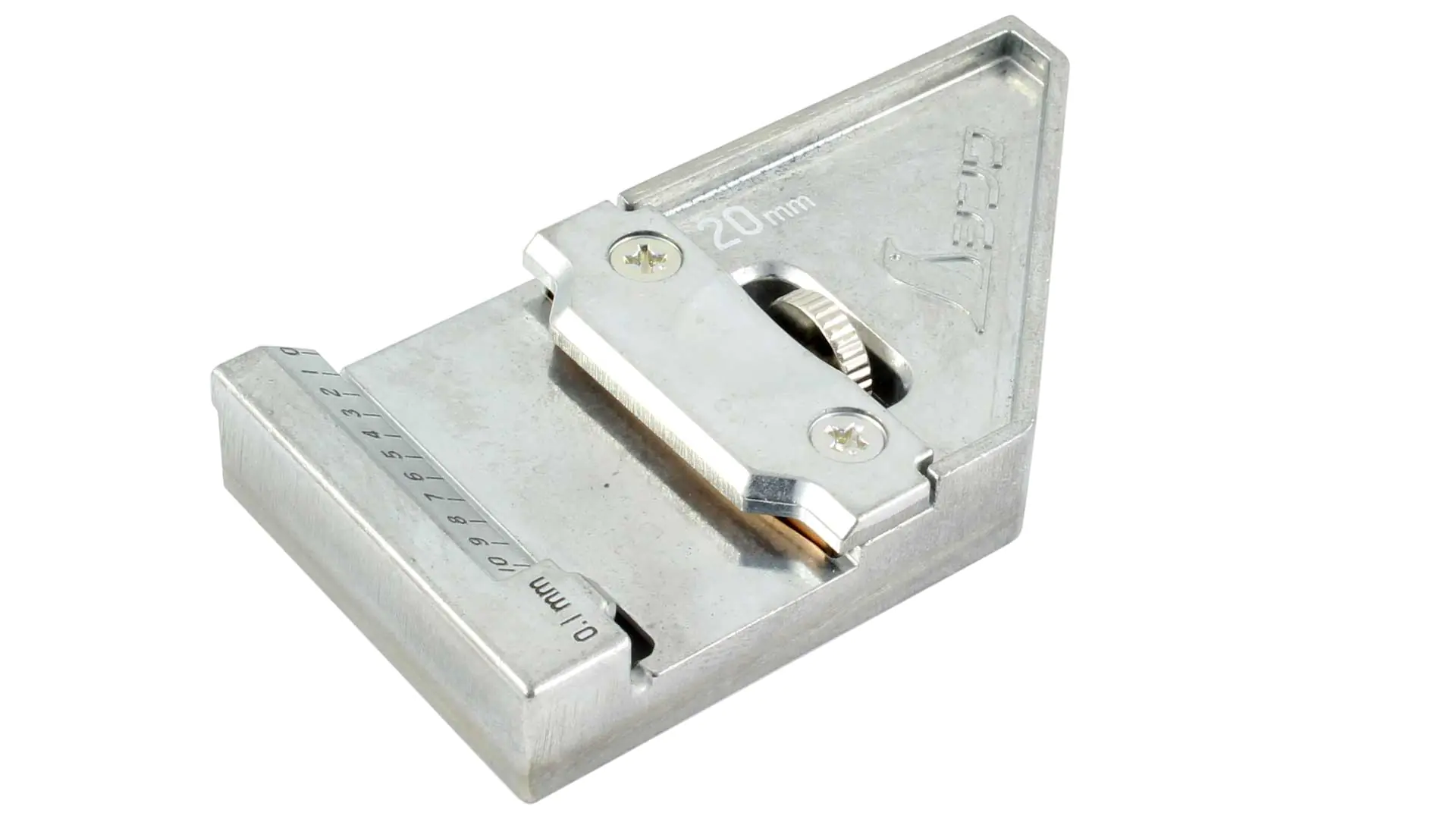 Metal Stop for SHINWA carpenter’s square with cross section of 20 x 2 mm Metal Stop for SHINWA carpenter’s square with cross section of 20 x 2 mm