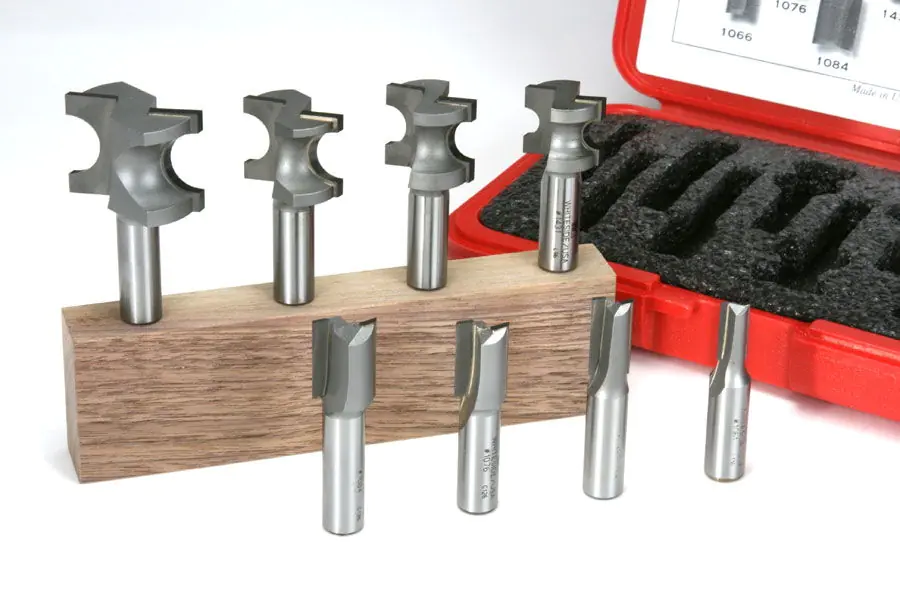 METRIC 8-Piece HingeCrafter Router Bit Set Shank 1/2 inch (12.7 mm) INCRA/WHITESIDE