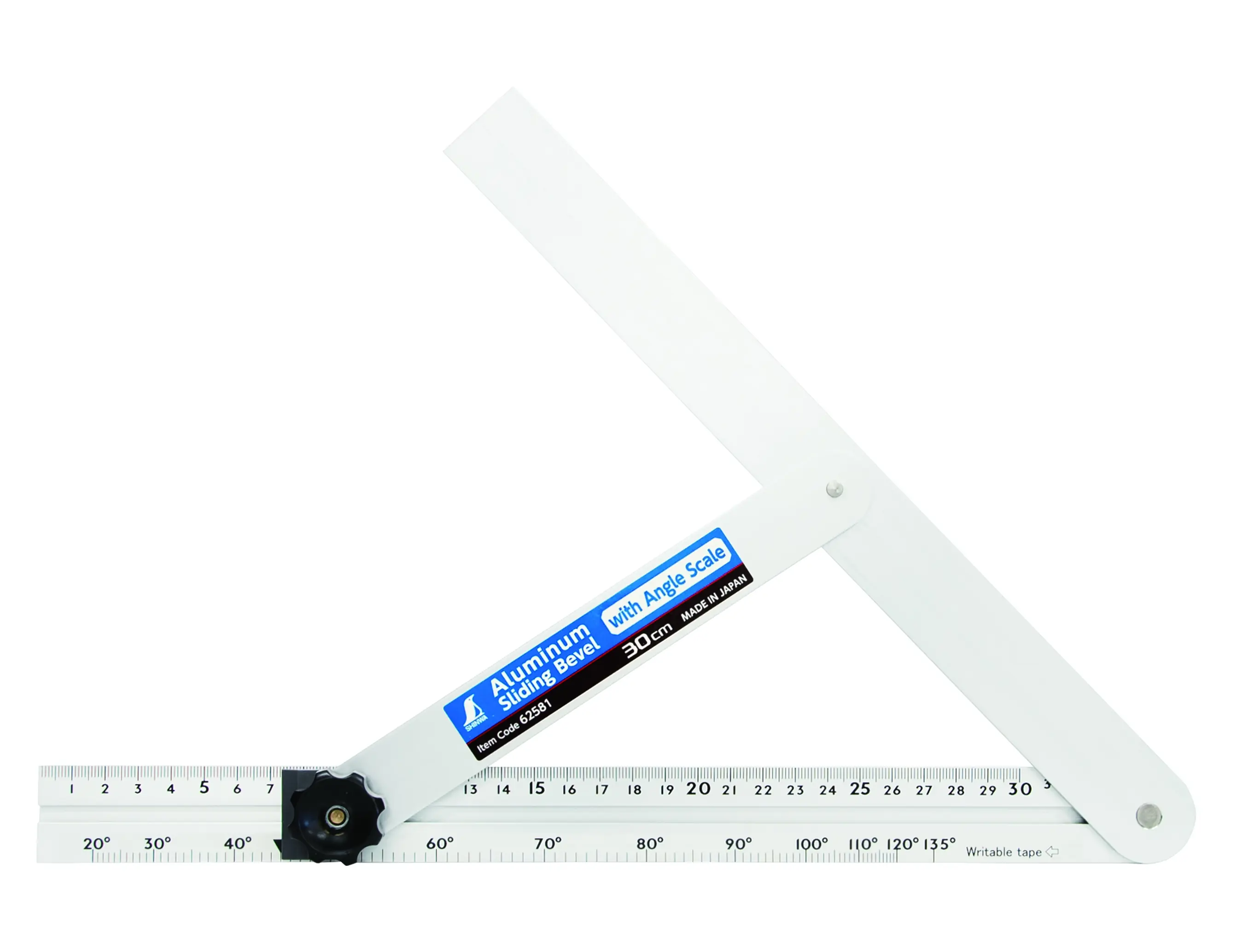 Aluminium Sliding Bevel 30cm SHINWA