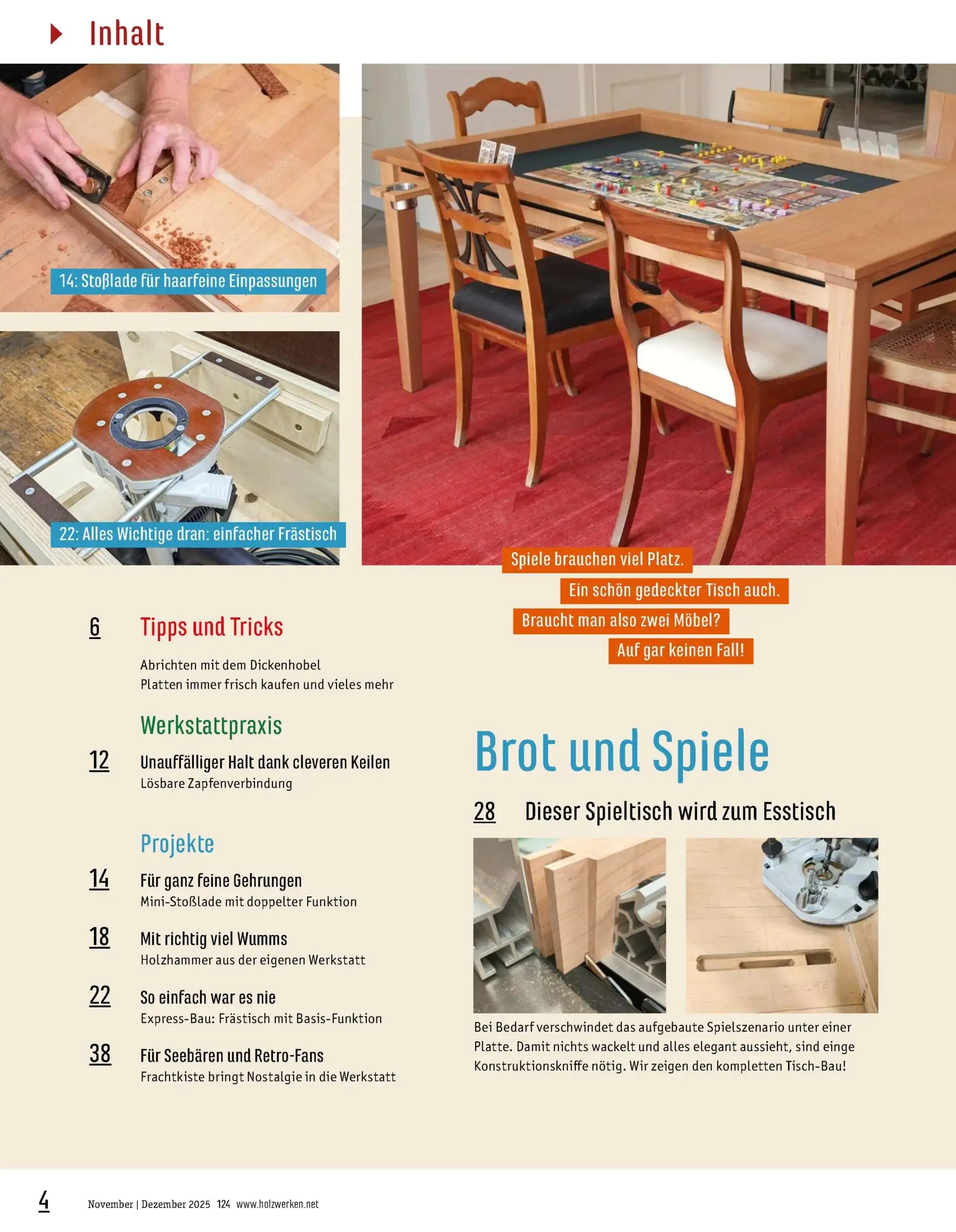 HolzWerken Ausgabe 124 November/Dezember 2025