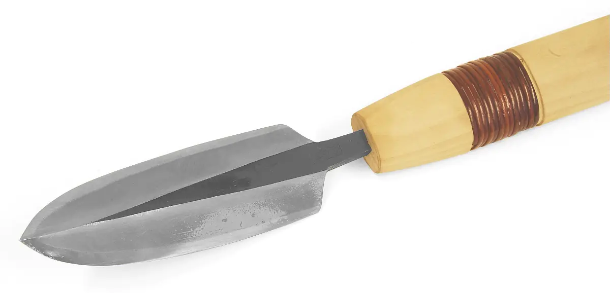 Yari-Ganna Blue Steel Blade slightly curved 120 x 40mm Total length 765 mm TASAI