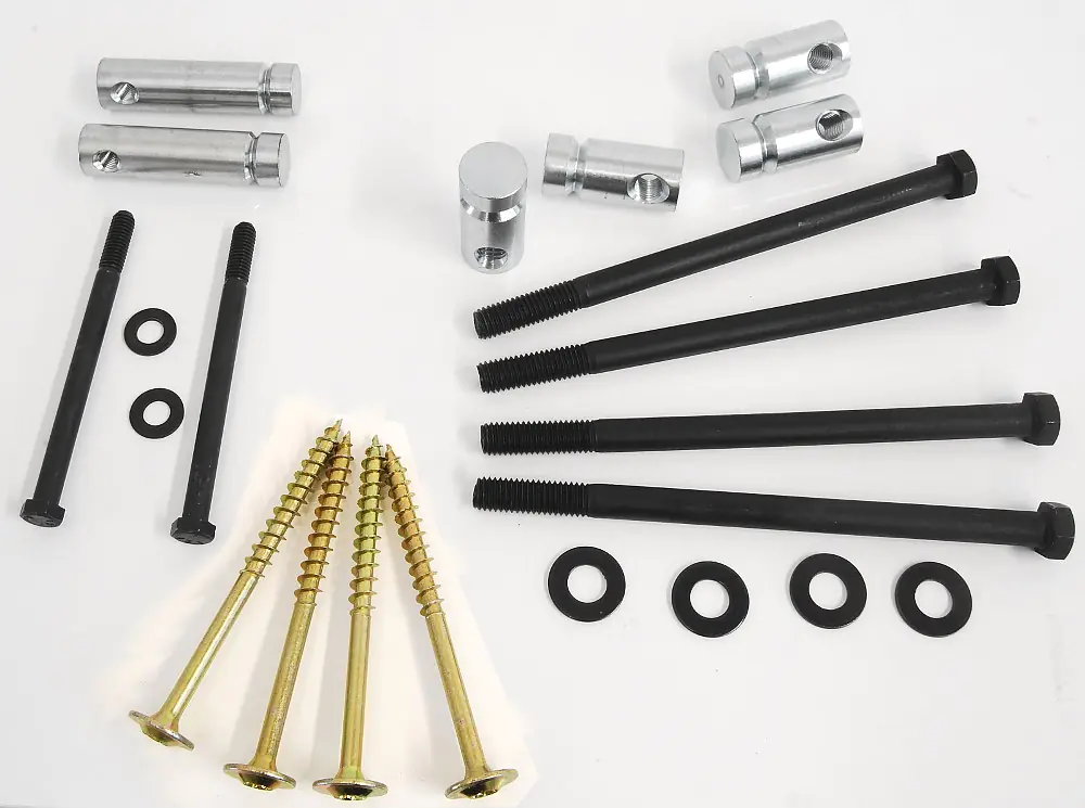 Benchmaking Hardware Package (4 Barrel Nuts 2 End Cap Barrel Nuts 4 Spax Wood Screws 5 x 3/8inch) BENCHCRAFTED
