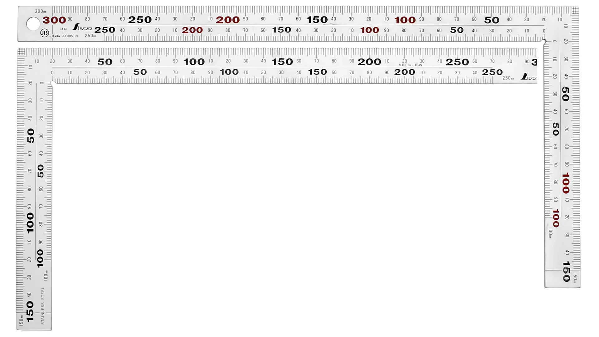 Japanese Framing Square rigid 30 cm SHINWA Japanese Framing Square rigid 30 cm SHINWA