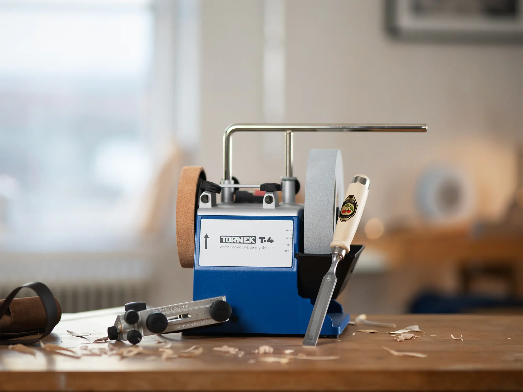 TORMEK T4 + SE-77 + Kirschen Chisel Wet Grinding Machine Special Edition Fall 2025 TORMEK T4 + SE-77 + Kirschen Chisel Wet Grinding Machine Special Edition Fall 2025