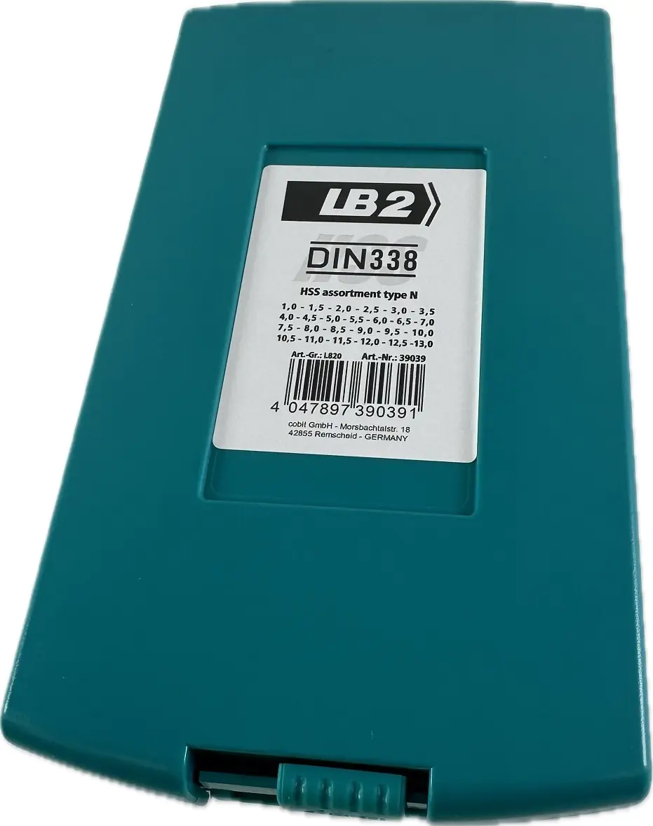 Twist Drill Set 1.0 - 13.0 mm escalating 0.5 mm LOEHER-LB2 840/01 rolled -  in Plastic Box