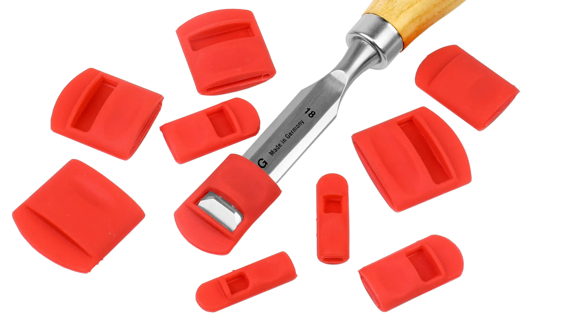 Set of 10 Silicone Chisel Guards