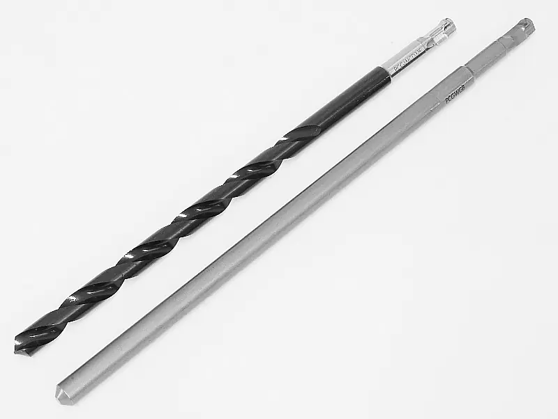 Center Drill D=10mm TL=225mm and Guide Bar for Poly-Clic Core Bit Cutters 50-220mm MIYANAGA
