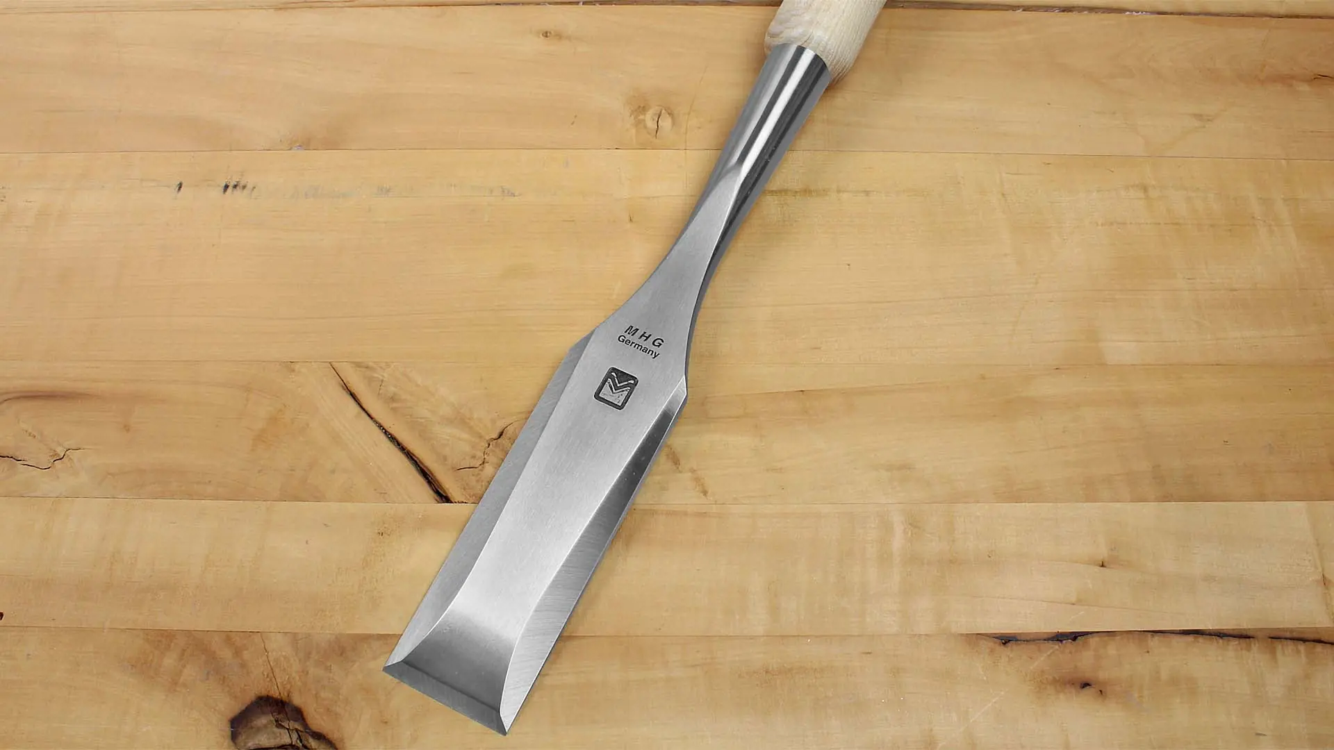 Slick  D = 2 inch (51 mm) Total Length 43 inch (1090 mm) straight Edge Ash Handle MHG