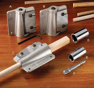 Square Socket for Wood 1/2 in. = 12.7 mm VERITAS (for 3/8 and 7/16 in. Dowel)