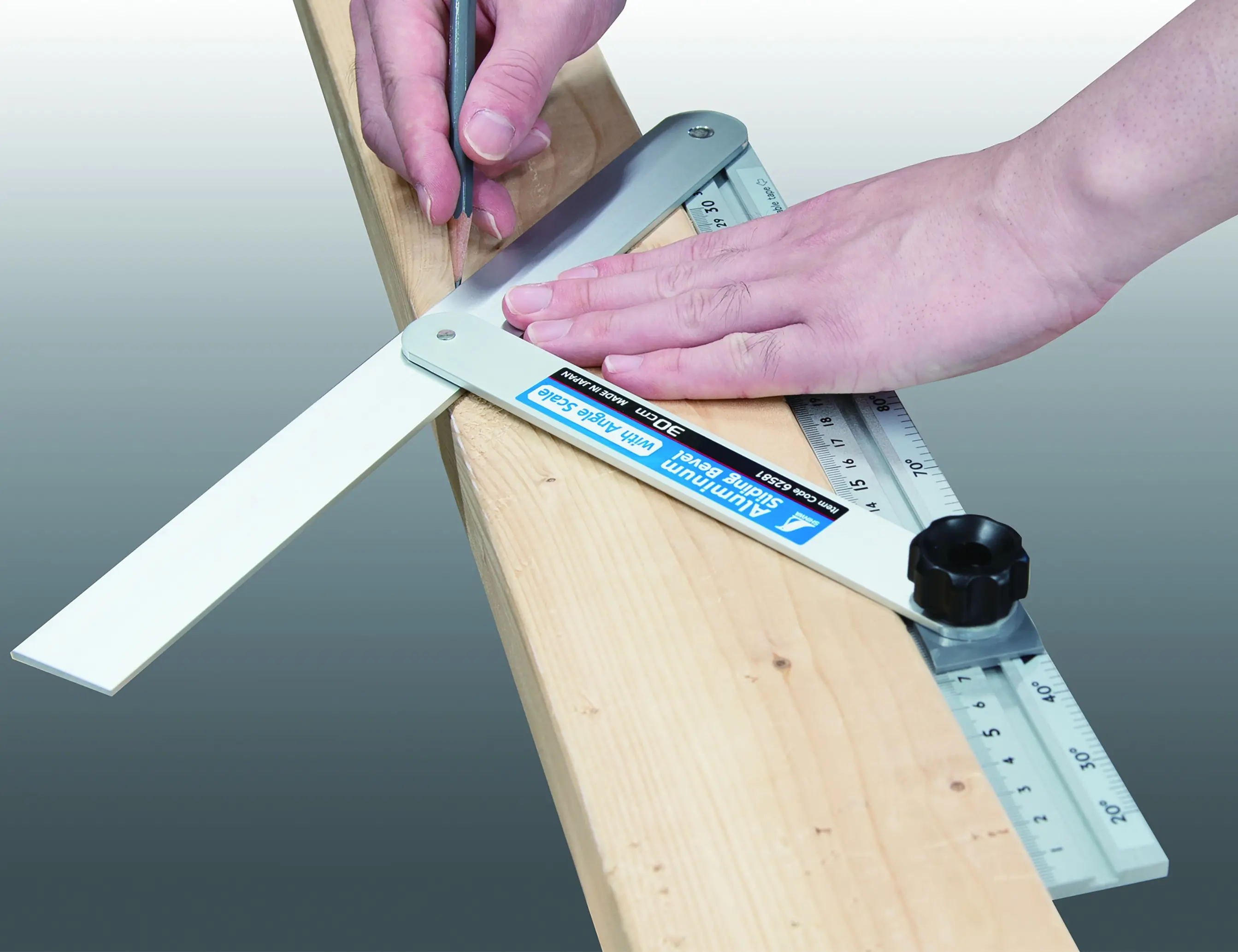 Aluminium Sliding Bevel 30cm SHINWA