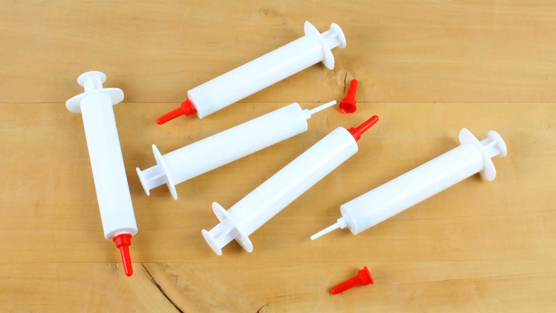 Set of 5 glue syringes 15 ml