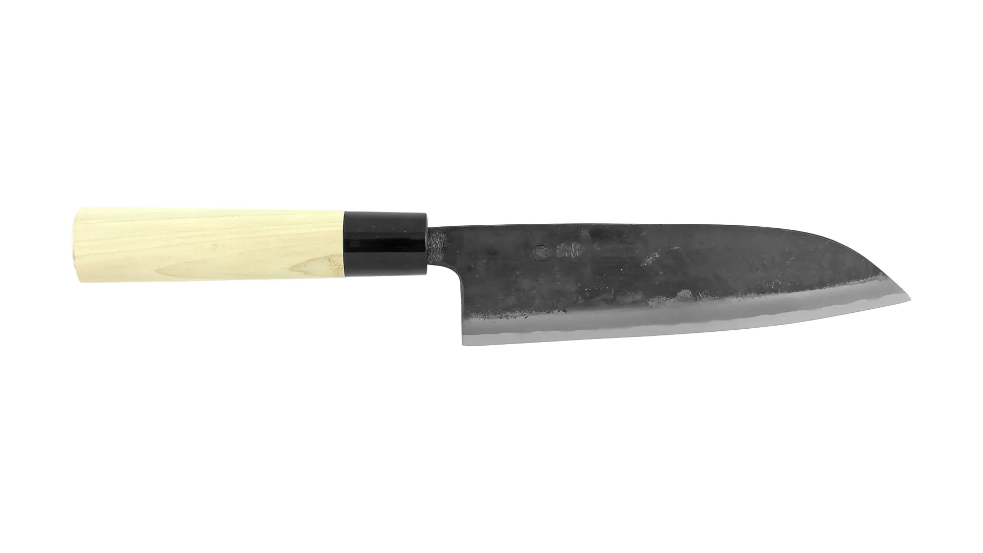 Santoku - All Purpose Knife black White Steel Blade 165 mm Sontoku
