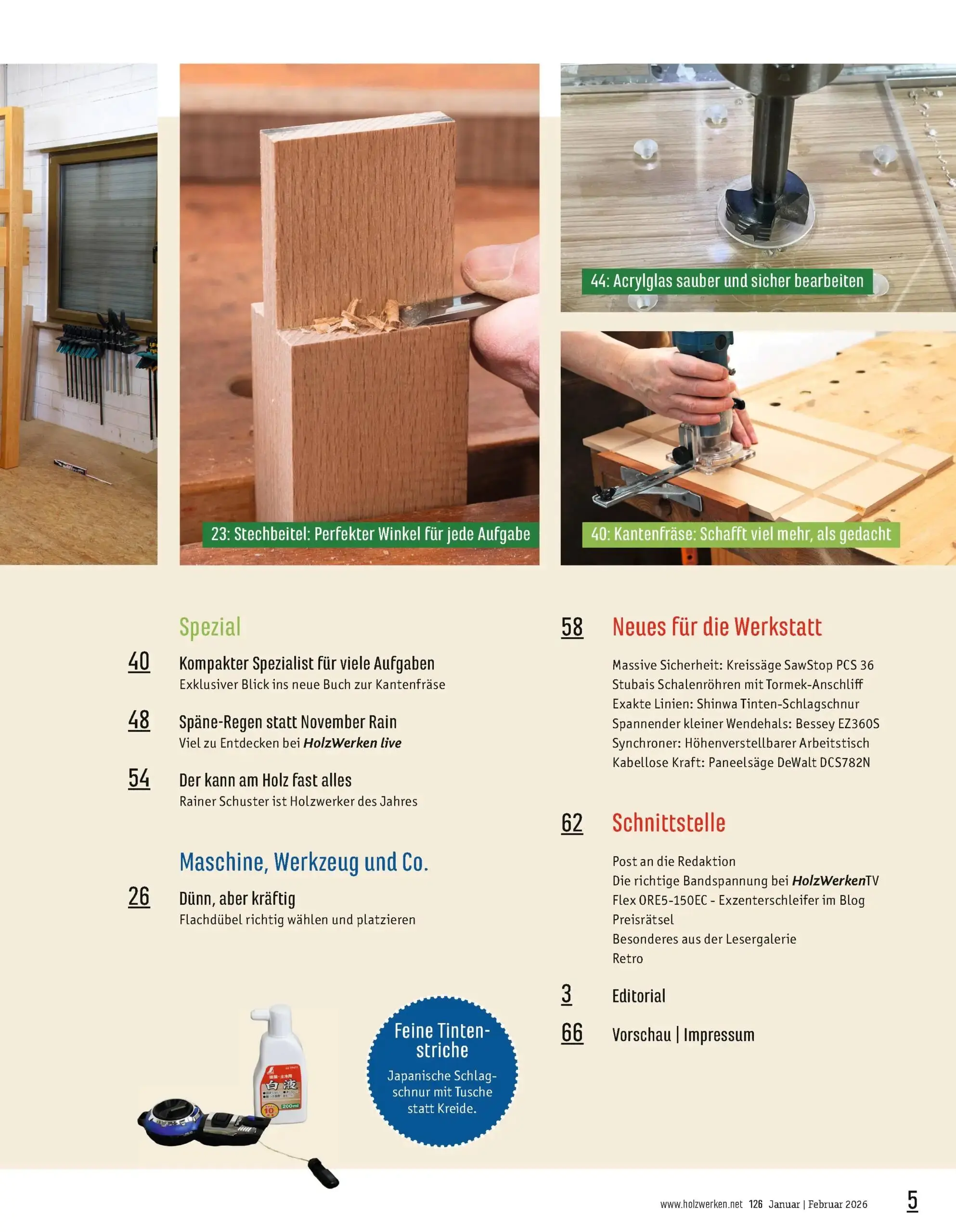 HolzWerken Issue 126 January/February 2026