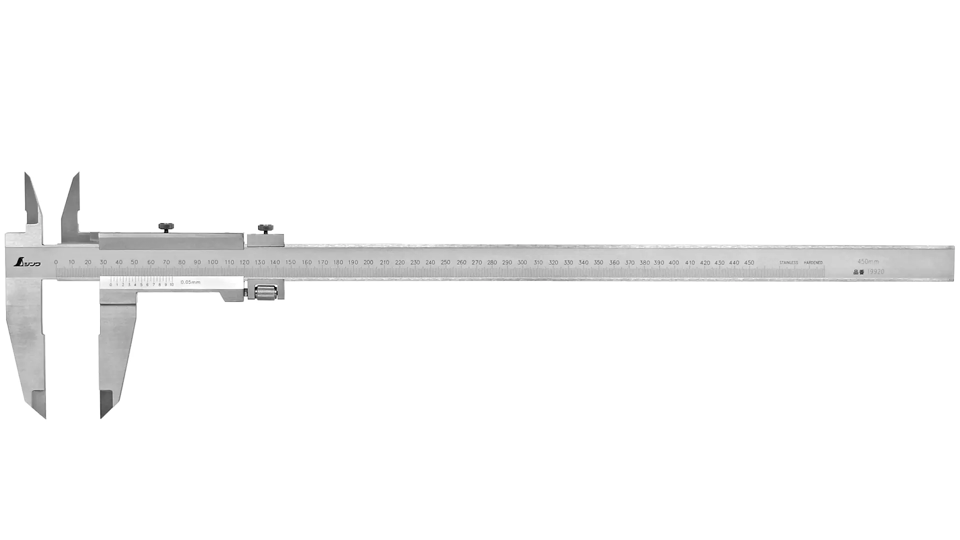 Vernier caliper 450 mm with locking screw SHINWA Vernier caliper 450 mm with locking screw SHINWA
